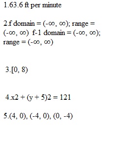 Chapter 2 Review (Form B)